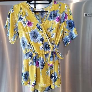 Sienna Sky floral blouse with lovely detail